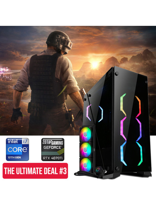 PC Deal #3 INTEL CORE I7 13TH - 1TB SSD NVME - 4TB HDD - RTX 4070ti 16GB - Premium Case