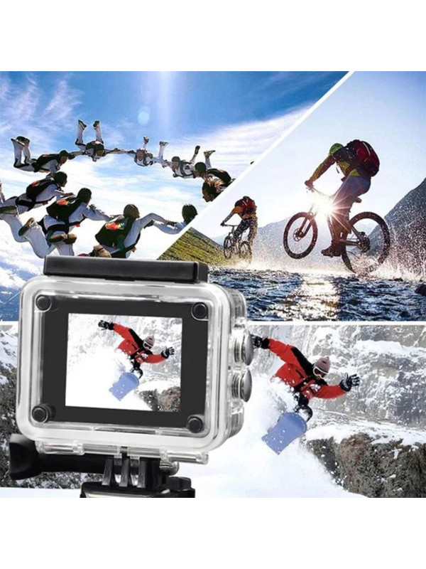 4K Ultra HD Wi-Fi Action Camera – 30m Waterproof with Full Accessories Kit