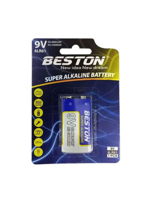 Beston 9V 6LR61 Super Alkaline Battery – Reliable Long-Lasting Power
