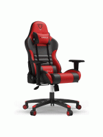 Furgle Gaming Chair, Racing Style High-Back Office Chair with Adjustable Armrests, PU Leather Ergonomic, with Headrest and Lumbar Support, Rocking Mode (RED)