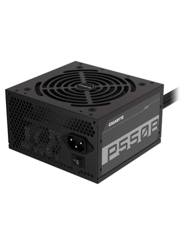 Gigabyte GP-P550B 550W 80 Plus Bronze Power Supply, Active PFC(>0.9 Typical), 120mm Silent Hydraulic Bearing (HYB) Fan, Intel ATX 12V v2.31 Form Factor, Single +12V Rail, Flat Cables