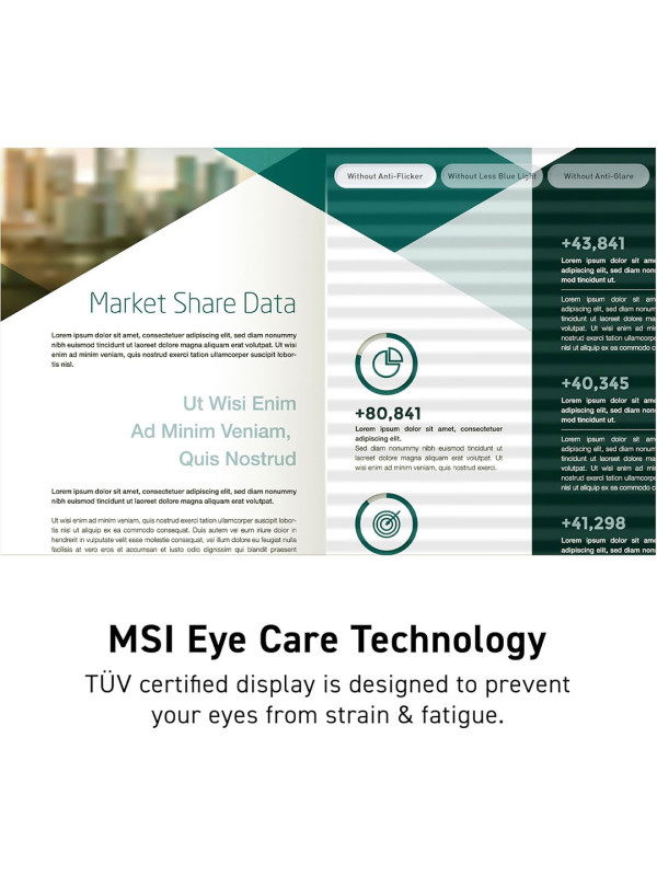 MSI PRO MP225 Monitor, 22-inch IPS 1920 x 1080 (FHD) , 100Hz, Adaptive-Synch, Eye-Friendly Screen – Tilt -Adjustable