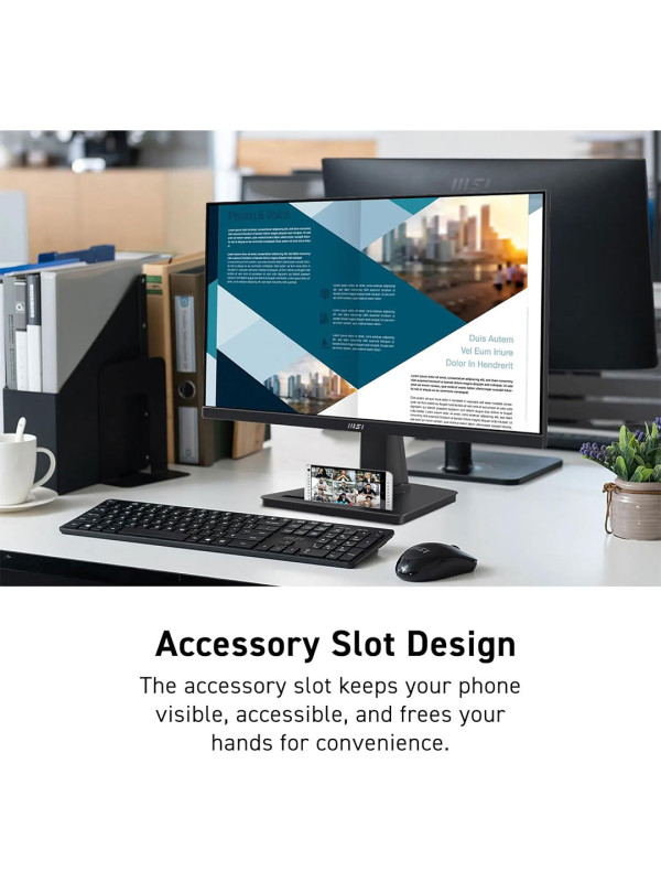 MSI PRO MP225 Monitor, 22-inch IPS 1920 x 1080 (FHD) , 100Hz, Adaptive-Synch, Eye-Friendly Screen – Tilt -Adjustable