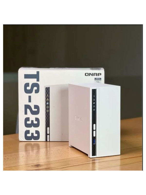 QNAP TS-233- 2 Bay Affordable Desktop NAS with ARM Cortex-A55 Quad-core Processor