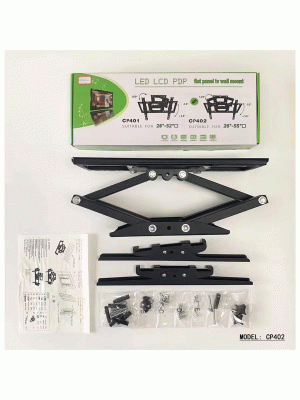 TV WALL BRACKET CP-402 SUITABLE FOR 26"-55" 400X600 MM MAX WEIGHT: 50KG TV WALL BRACKET CP-402 SUITABLE FOR 26"-55" 400X600 MM MAX WEIGHT: 50KG