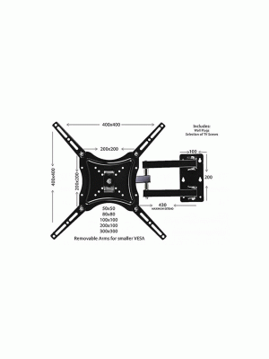 TV Wall Mount LED LCD Plasma TV Wall Bracket 14"-55" 50kg Max Swivel HDL-117B-2 TV Wall Mount LED LCD Plasma TV Wall Bracket 14"-55" 50kg Max Swivel HDL-117B-2