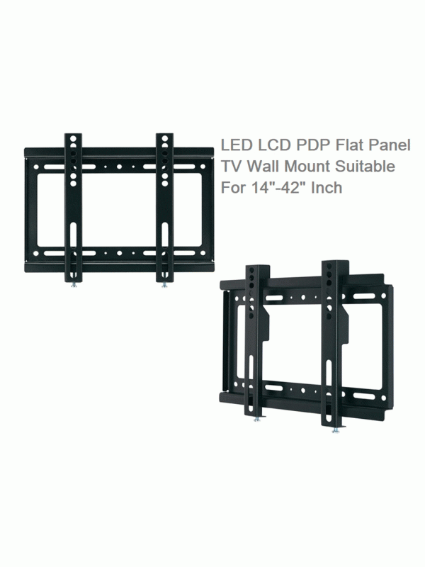 Fixed TV Wall Mount for 14-42" Flat Screen TVs, Small Wall Mount TV Bracket fit 19 24 28 32 35 39 40 inch, VESA Up to 200x200mm 55lbs Max Load, Easy Install 