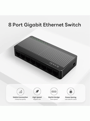 Tenda SG108, 8 Port Gigabit Switch, Ethernet Switch, Office Ethernet Splitter, Desktop/ Wall-Mount Tenda SG108, 8 Port Gigabit Switch, Ethernet Switch, Office Ethernet Splitter, Desktop/ Wall-Mount