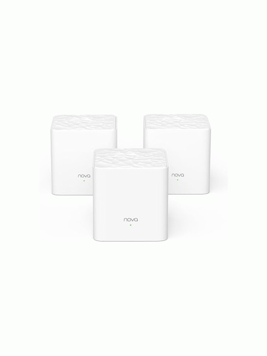 Tenda Nova Mesh WiFi System MW3- Covers 300m - AC1200 Mesh Network for Home Internet - Parental Control - 3-Pack