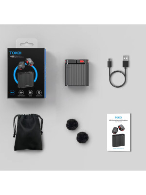 TOKQI H01 Wireless 2 in 1 Magnetic Microphone