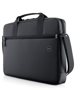 Dell 14-16 EcoLoop Essential Briefcase - CC3624 - Zippered Front Pocket, Luggage Pass-Through, Lightweight with Adjustable Shoulder Strap - Black Dell 14-16 EcoLoop Essential Briefcase - CC3624 - Zippered Front Pocket, Luggage Pass-Through, Lightweight with Adjustable Shoulder Strap - Black