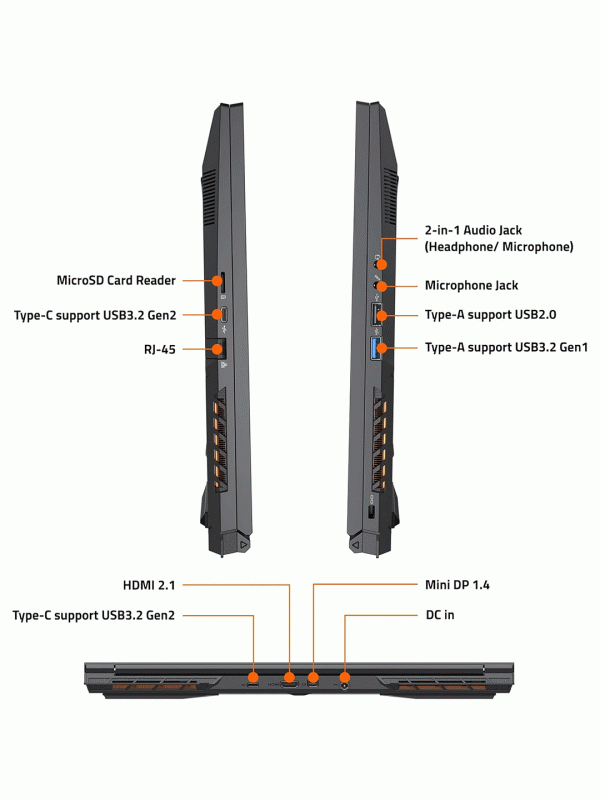 Gigabyte G6 KF - Intel Core i7-13620H - RAM 16GB - 1TB SSD NVMe - Nvidia GeForce RTX 4060 8GB DDR6 - 16" FHD 165HZ