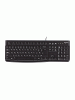 Logitech K120 Wired Keyboard , Full-Size, Spill-Resistant, Curved Space Bar, Compatible with PC, Laptop - Black