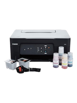 Canon PIXMA Ecotank G3430 All-in-One Multi-function Printer, Scanner, Copier, Black, Color, Wifi