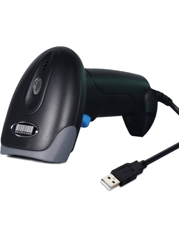 1D/2D QR/Barcode Scanner Wired - Handheld Codes Reader