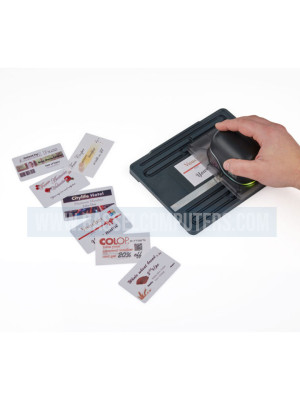 Colop e-Mark Multiline Printing Tool Set (Multi-Line Printing Tool) for Creating and Printing Business Cards Made of Paper or Plastic
