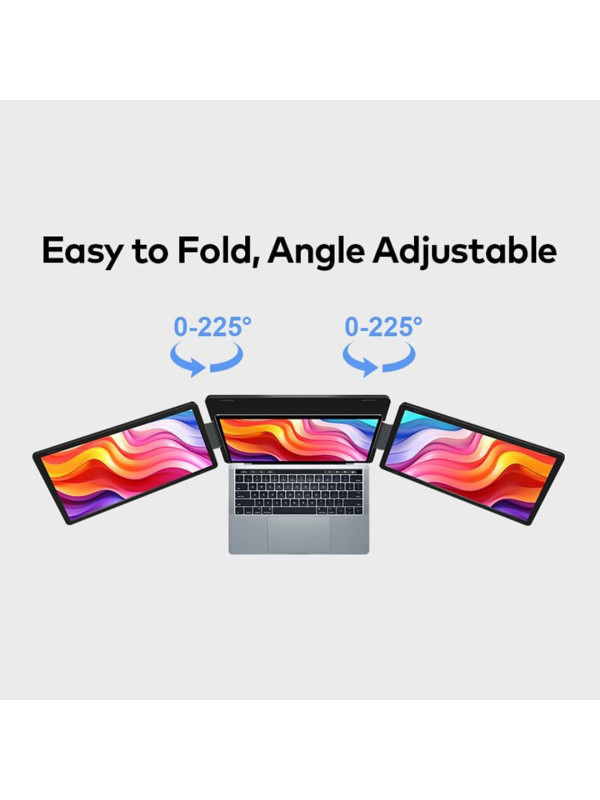 15.6" Inch FHD Portable Tri Screen Laptop Detachable Monitor Extender, Dual Mode Vertical & Horizontal, Slim Bezel- AU Version