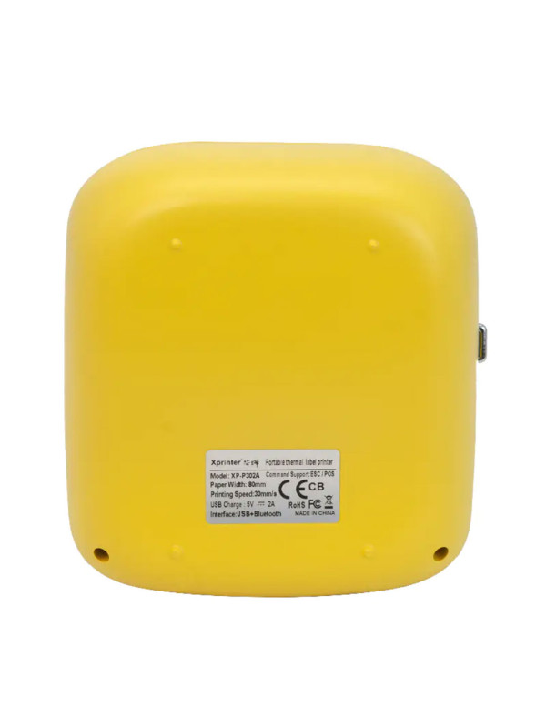 Xprinter XP-P302A Portable Thermal Label Printer 80mm - USB & Bluetooth, 203 DPI