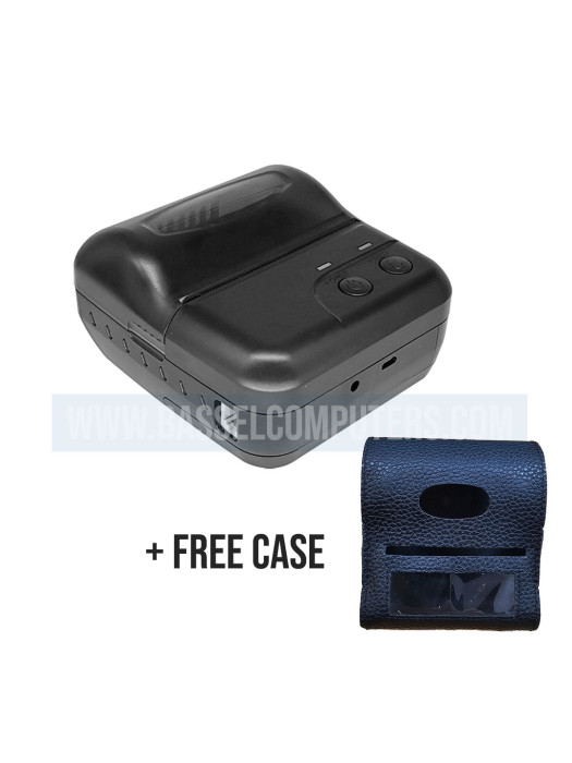 OCOM 80mm Mini Portable Thermal Receipt Printer With Cover Handheld POS for Android & IOS Direct Thermal Roll Paper