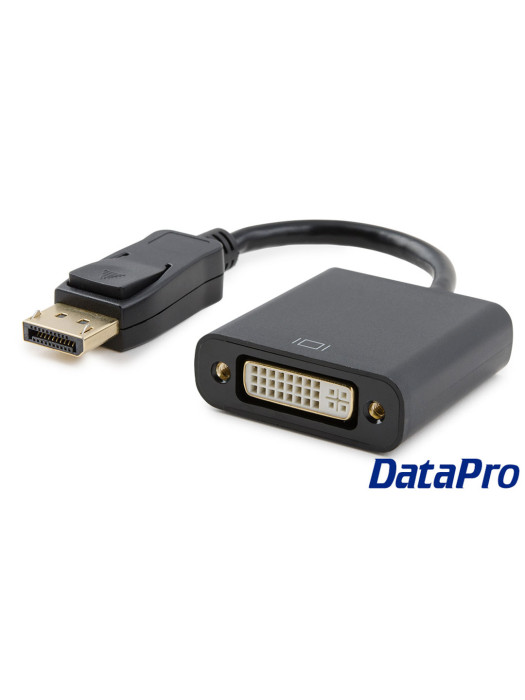 DisplayPort (DP) to DVI Adapter, Gold-Plated Display Port to DVI-D Adapter Compatible with Computer, Desktop, Laptop, PC, Monitor, Projector, HDTV - Black