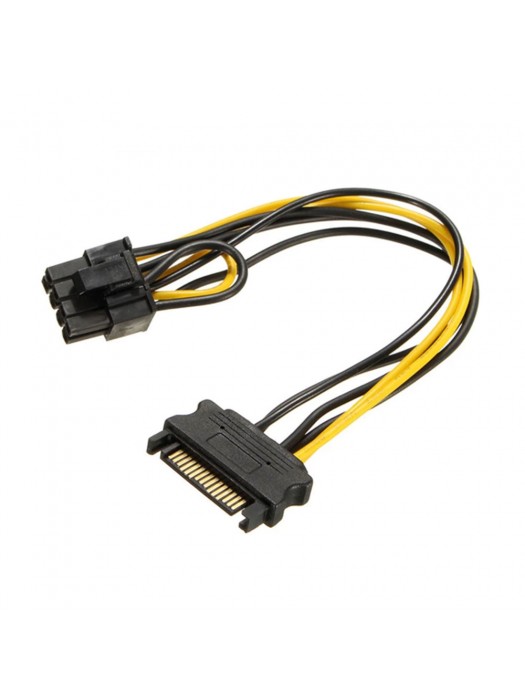 SATA to PCIE Power Cable 15 Pin to 6 Pin