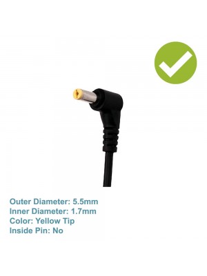 Acer Laptop Charger 19V / 3.34A Yellow Tip