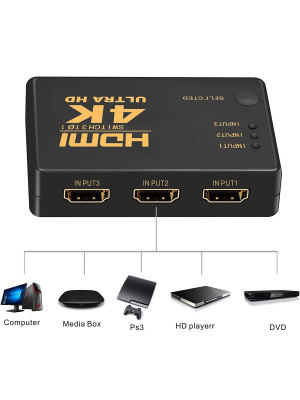 HDMI 4K Ultra HD Switch 3 to 1