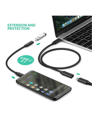 Type C Cable Extender USB C 3.2 Extension Cable 1.5 Meters