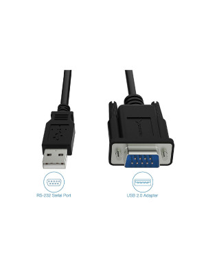 USB 2.0 to Serial RS-232 Adapter Cable USB 2.0 to Serial RS-232 Adapter Cable