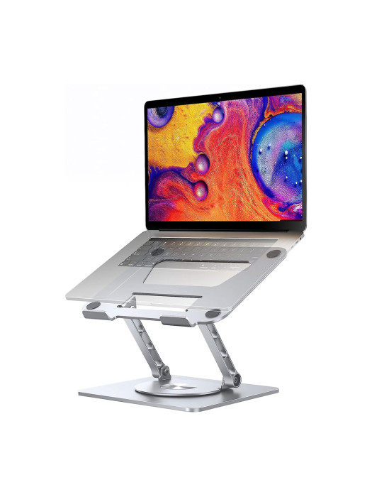 Adjustable Laptop Stand with 360 Rotating Base