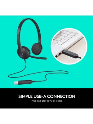 Logitech USB ,Stereo Headset H340 for Windows and Mac