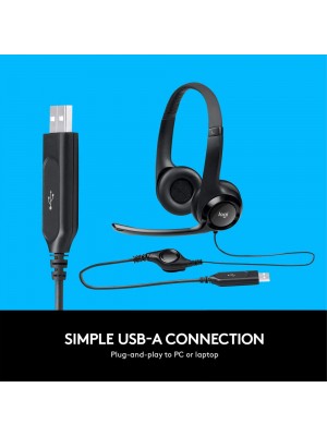 Logitech H390 Wired USB Stereo Headset