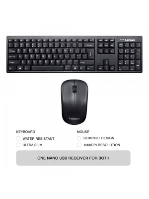 Lenovo 100 Wireless Keyboard & Mouse Combo Lenovo 100 Wireless Keyboard & Mouse Combo