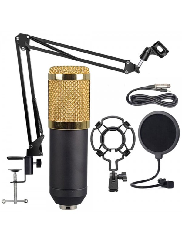 Professional Condenser Microphone Kit + Mixer