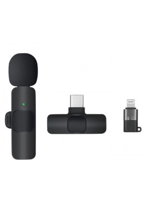 DUAL WIRELESS MICROPHONE FOR SAMSUNG TYPE C & IPHONE DEVICES DUAL WIRELESS MICROPHONE FOR SAMSUNG TYPE C & IPHONE DEVICES