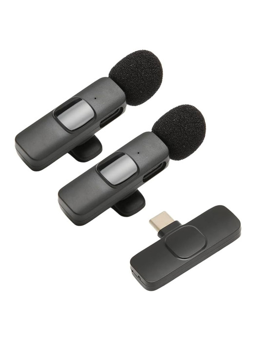 DUAL WIRELESS MICROPHONE FOR SAMSUNG TYPE C DEVICES
