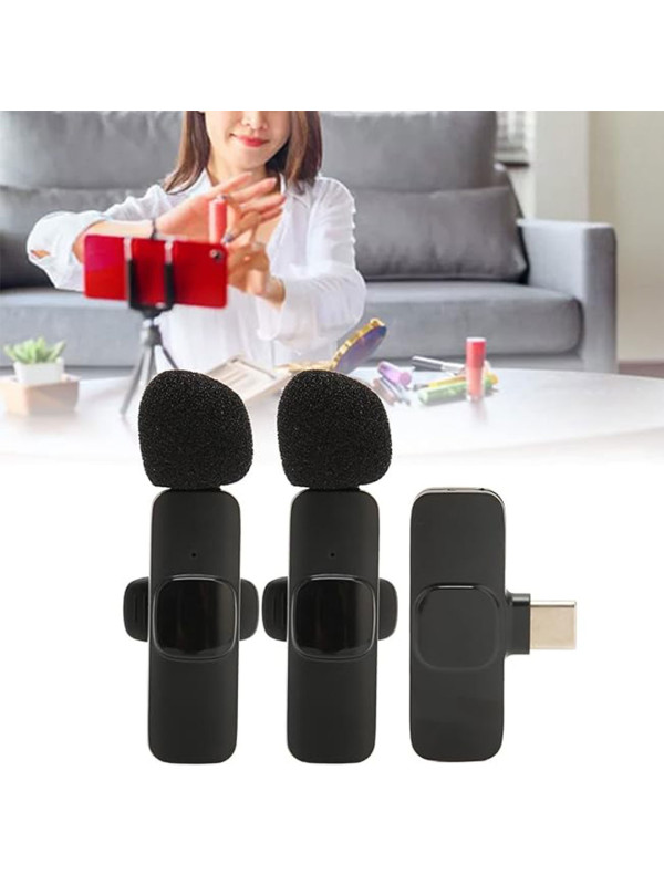 DUAL WIRELESS MICROPHONE FOR SAMSUNG TYPE C DEVICES