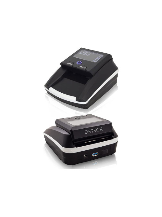 Portable Banknote Detector Machine, Direction USD & Euro Value Counting, Swift Counterfeit Money Detector UV/IR/MG for Small Businesses