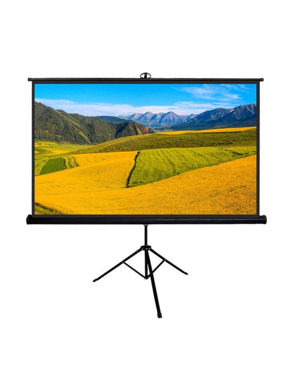 PORTABLE PROJECTOR SCREEN TRIPOD STAND 3M x 3M