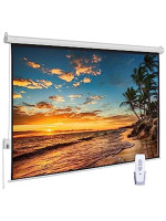 PORTABLE PROJECTOR SCREEN ELECTRIC 2.4M X 2.4M
