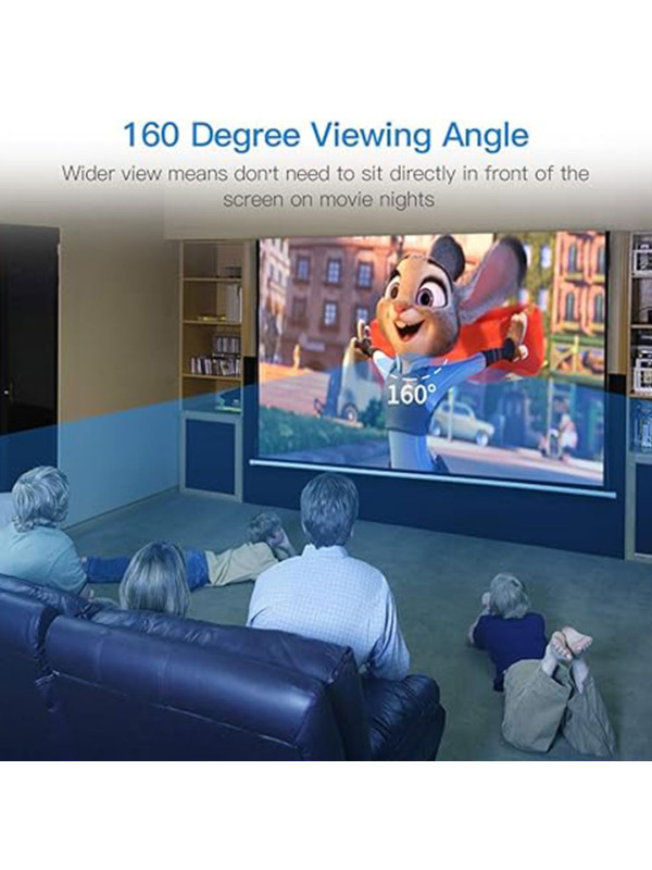 PORTABLE PROJECTOR SCREEN ELECTRIC 2X2m