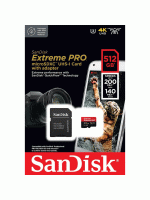 SanDisk Extreme PRO microSDXC UHS-I Memory Card 512 GB + Adapter & RescuePRO Deluxe, for Smartphones, Action Cameras or Drones, U3, 200 MB/s Transfer