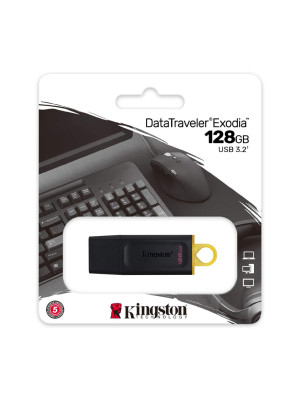 Kingston DataTraveler Exodia 128GB USB 3.2 Flash Drive Kingston DataTraveler Exodia 128GB USB 3.2 Flash Drive