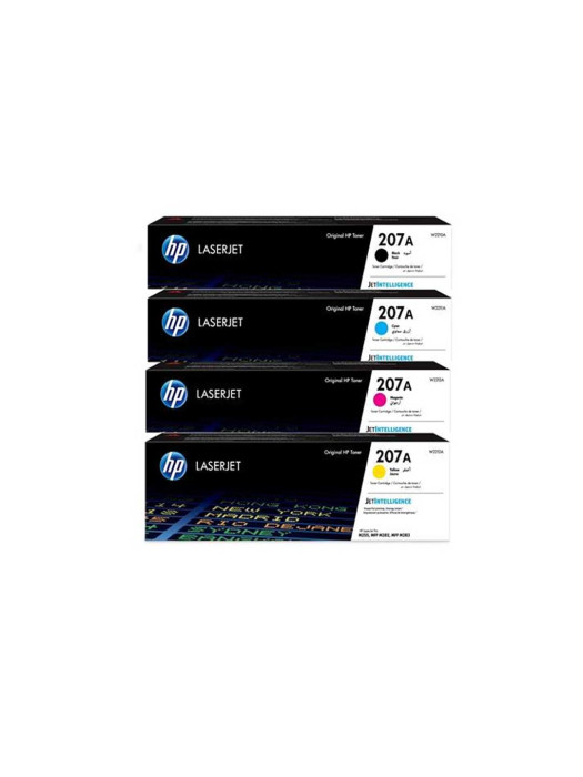 TONER HP 207A BLACK AND COLORED