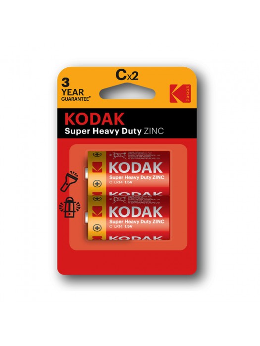 C batteries (Quantity x2) -  Super Heavy Duty Zinc