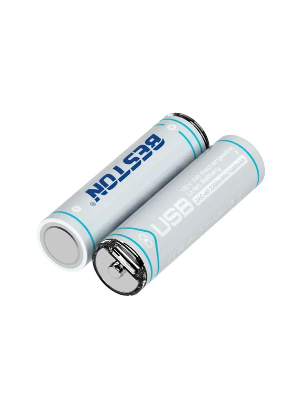 BESTON 1.5V AA LITHIUM RECHARGEABLE BATTERY TYPE-C PORT