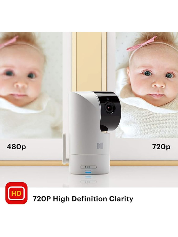 Kodak Cherish C125 Video Baby Camera, with App and Two Way Talk, Indoor Outdoor Usage Comfort Your Baby, Elderly, Pets and Family from Anywhere