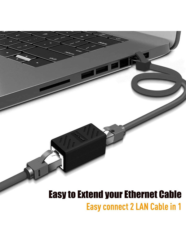 RJ45 Coupler Ethernet Cable Extender for Cat5 Cat5e Cat6e Cat7 Cable, Female to Female