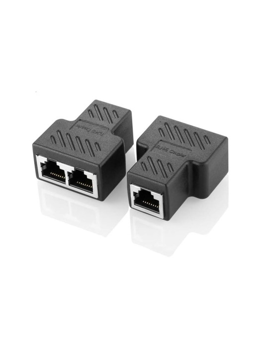 RJ45 Splitter Connectors Adapter 1 to 2