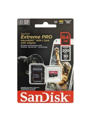 SanDisk 4k Micro Mini SD 64GB Extreme PRO Memory Card 200MB/s